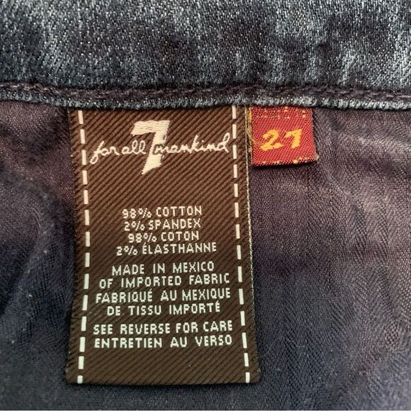 7 FOR ALL MANKIND Roxanne Jeans Women’s Size 27 Medium Wash Blue. - Picture 8 of 14